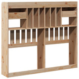 Headboard with Storage 135 cm Solid Wood Pine 855514