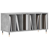 Record Cabinet Concrete Grey 100x38x48 cm Engineered Wood 831744