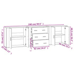 Sideboards 3 pcs Sonoma Oak Engineered Wood 3185402