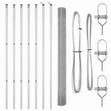Welded Wire Fence Ground Fix 10 x 1.5 m Galvanised Steel Silver 3351586