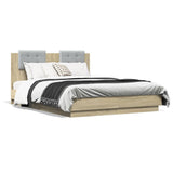 Bed Frame Sonoma Oak Engineered wood Small Double Bed Frame 3210054