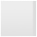 ZNTS Side Tables 3 pcs High Gloss White Engineered Wood 808591