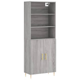 Highboard Grey Sonoma 69.5x34x180 cm Engineered Wood 3189243