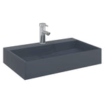 Wash Basin 60x38x11 cm Mineral Cast/Marble Cast Anthracite 155985