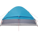 ZNTS Camping Tent Dome 4-Person Blue Waterproof 94778