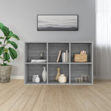 Book Cabinet/Sideboard Grey Sonoma 66x30x98 cm Engineered Wood 815295