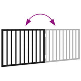 Dog Gate Foldable 2 Panels Black 160 cm Poplar Wood 352192