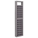 6-Panel Room Divider/Trellis Solid Fir Wood Grey 242.5x180 cm 316489