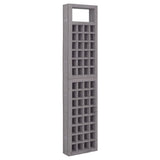 6-Panel Room Divider/Trellis Solid Fir Wood Grey 242.5x180 cm 316489