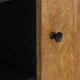 Sideboard with 2 Doors 90x33x75 cm Solid Wood Mango 352928