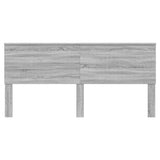 Headboard with Headboard Grey Sonoma 200 cm Engineered wood 887721
