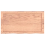 Wall Shelf Light Brown 80x40x cm Treated Solid Wood Oak 363667