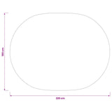 Table Cloth 5 pcs Oval Beige 160 x 220 cm Polyester 42040285