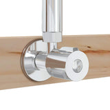 Outdoor Shower 225 cm Solid Pine Wood and Stainless Steel 886348
