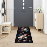 Kitchen Rug Black 300 x 60 cm Velvet 42013427