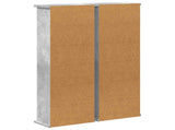 CD Cabinet 2 pcs Concrete Grey 32 x 17 x 92 cm Engineered Wood 8012753