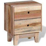 Bedside Cabinet Solid Reclaimed Wood 244234