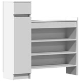 Shoe Cabinet White 100.5x28x100 cm Engineered Wood 840422