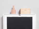 Folding Wall-Mounted Drop-Leaf Table, Convertible Wall Table With Chalkboard and Storage Shelf, T3398P329947