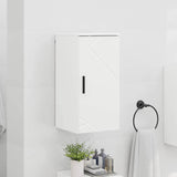 Bathroom Cabinet with Door High Gloss White 30 x 31.5 x 61 cm 883348
