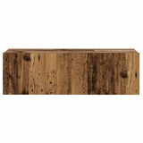 Wall Mounted TV cabinets 3 pcs Old Wood Engineered Wood 3328965