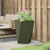 Planter Olive Green 50 x 50 x 75 cm Steel 883800