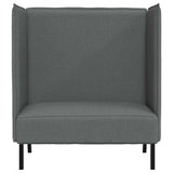 Highback Sofa Dark grey 109 x 56 x 121 cm Fabric 42010833