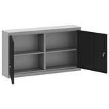 Tool Cabinet with Shelf Black and Grey 100 x 20 x 55 cm 4103471