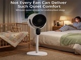 UK Standard FKYT-L18XH5R 2-in-1 Air Circulator Fan, 220V 40W, Black & White ABS Body, Copper-clad 36804356