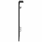 Wall-Mounted Coat Rack with Shelf Black oak 84 x 10 x 80 cm 874492