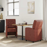 Dining Chairs with Wheels 2 pcs Shiny brown 58 x 67 x 97 cm 42017860