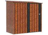 Garden Sheds Brown 153.5 x 86 x 200 cm Metal 42011300