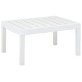 Garden Table White 78x55x38 cm Plastic 48814