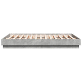 Bed Frame without Mattress Concrete Grey 140x190 cm 3209873
