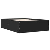 ZNTS Bed Frame without Mattress Black 120x200 cm 3280931