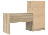 Desk with Drawer with Shelf with Storage 2 pcs Sonoma Oak 3337315