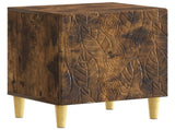 Bedside Table Smoked Oak 43 x 34.5 x 50 cm Engineered Wood 895035