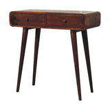 Chestnut Curved Hallway Table IN3605