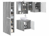 Bathroom Cabinet Set 5 pcs Grey Sonoma 50 x 14.5 x 70 cm 3407300