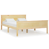 Bed Frame without Mattress Solid Wood Pine 140x200 cm 322177