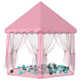 Princess Play Tent with 250 Balls Pink 133x140 cm 3107713