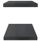 Wall Shelves 2 pcs 75x30 cm Black Stainless Steel 30291