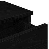 Wall Shelf with Drawers Black 80x31x17 cm Engineered Wood 859951