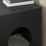 Cat House Black 42.5 x 40 x 53 cm Engineered Wood 8000672