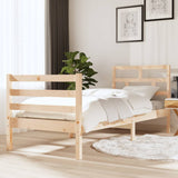 Bed Frame without Mattress 75x190 cm Small Single Small Single Solid Wood 3101243