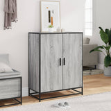 Shoe Cabinet Grey Sonoma 75x38x97.5 cm Engineered Wood and Metal 3300868