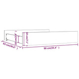 Bed Drawers 2 pcs Solid Wood Pine 814979