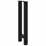 Console Table Legs Black 2 pcs 28x cm Steel 4013292