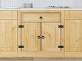 Cabinet SKI Honey Brown 60 x 46 x 81.5 cm Solid Pine Wood 42007557