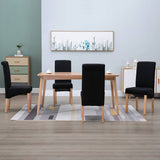 Dining Chairs 4 pcs Black Fabric 249280